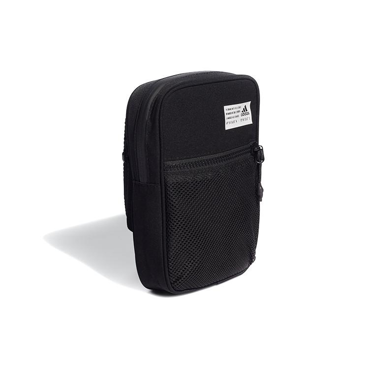 New Adidas Recycled Polyester Cell Phone Pouch, Shoulder Bag, Crossbody Bag Mini Unisex Black HB1337