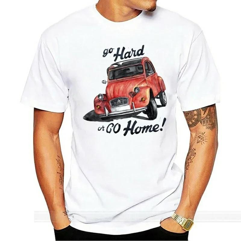 Vintage vintage car print t-shirt classic  men's and women's t-shirt casual street