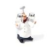 Resin Resin French Chef Figurine Wooden Fittings Chef Bakery Counter Resin Ornament Four Sizes Wood Accessory Chef Statue