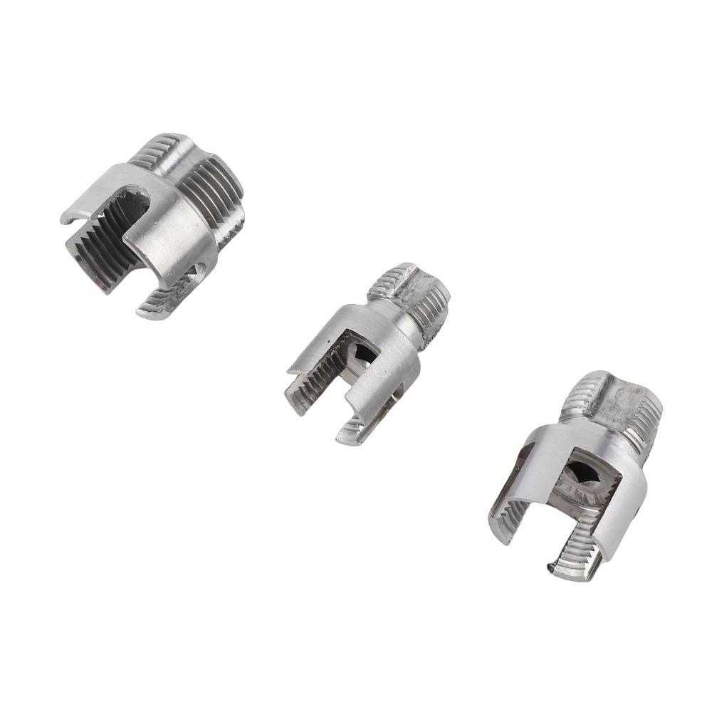 3PCS Internal External Threads Pipe Thread Cutter Dual End Die Tube Threader Kit Water Pipe Repair