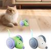 New Rechargeable Electric Mouse Car with LED Tail Obstacle Avoidance Automatic Kitten Toy Interactive Cat Toy