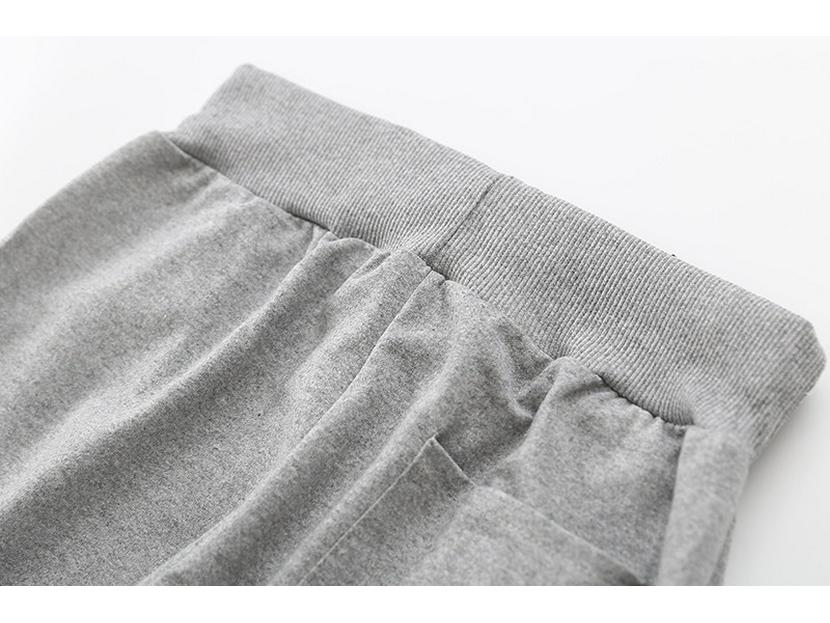 New Women's Slim Straight Casual Sweatpants - Spring & Autumn Style, Loose Fit, Cotton, Solid Color, Trendy Large Size