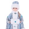 Ice Blue & Silver Pattern Snegurochka Plush Ornament