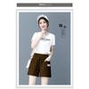 Summer Shorts Women's High Waist Wide Leg Pants Thin Loose Fifth Pants Ins Fashion Leisure Sports Commute