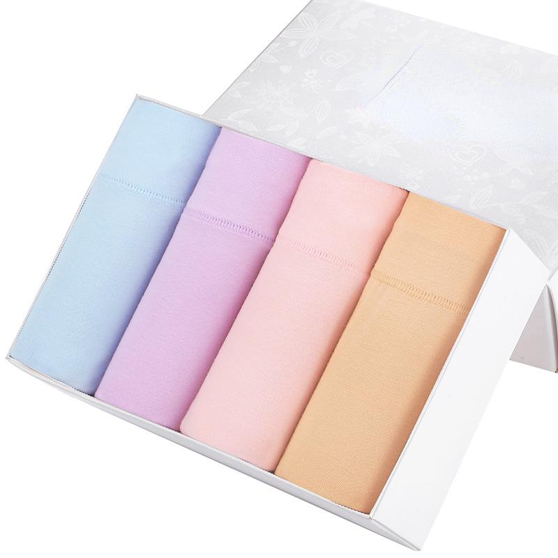 

В упаковке 4 предмета женского нижнего белья со средней посадкой. Дышащее хлопковое сплошное треугольное нижнее белье. Простое и модное женское нижнее белье большого размера. XXXL