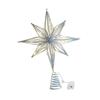 Mini Iron Star Topper Lighted Christmas Tree Ornament Holiday Decorations for Desktop Xmas Party Home Decor