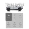 Maßstab 1/32 Tesla Pickup Truck Legierungsmodell Kinderauto Spielzeug Rückzug Sound Licht Zweitürer Auto Druckguss Spielzeug Festivalgeschenk
