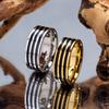 8mm Wide Men's Oil Drip Ring Simple and Fashionable Hand Jewelry