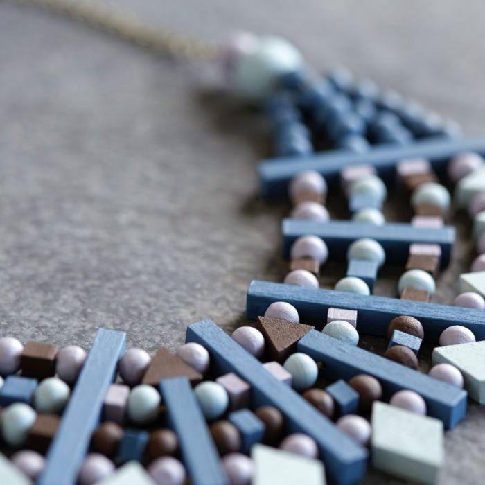 16 Wooden Beads Square Cabochon 10 X 4 Mm