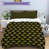 3pcs Batman Signal Bedding Set, Soft Polyester Duvet Cover and Pillowcases Machine Washable Seasons All Suitable & Guest Room Decor258