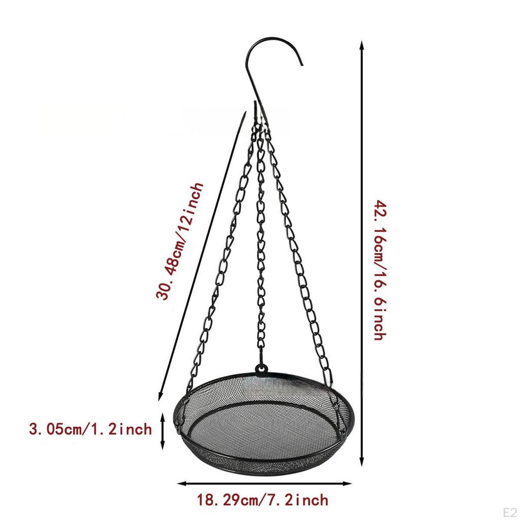 Hanging Bird Feeder Feeding Dish Practical Multipurpose Decor Food Dispenser Birdfeeder Tray for