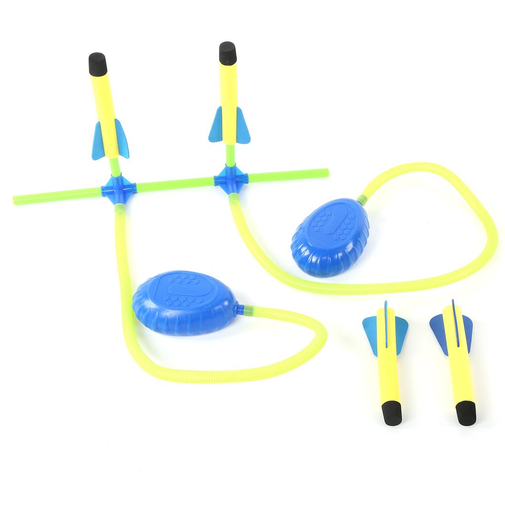 Outdoor Kid Air Pump Jump Rocket for Fun Relaxation 2 Kids Pump Jump Rocket Set for Kids