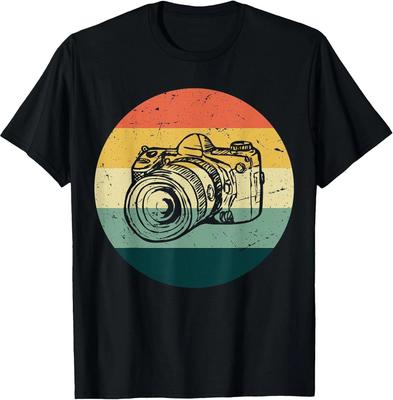 Retro Style Camera Photography T-Shirt for Vintage Camera Enthusiasts
