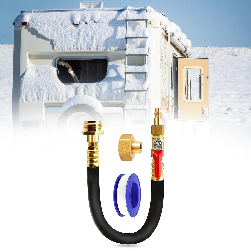 Adaptér pro profouknutí vody Zimnízace Adaptér pro profouknutí Hadice s uzavíracím ventilem Rychlospojka Sady pro zimnízaci postřikovačů