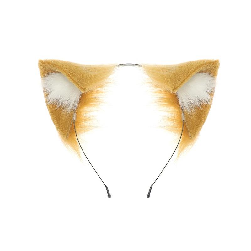 Plush Simulation Cat Ears Headband Comic Show Cat Animal Ears Cos Props Handmade Olita Cat Lady Kc