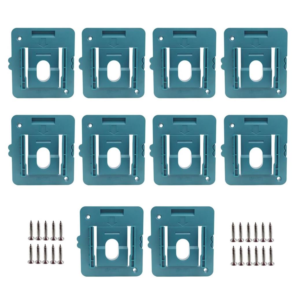 1-11Pcs Battery Holder for Makita 18V Battery,Wall Mount Batteries Storage Organizer for BL1811 BL1811 for Work Van,Shelf,Toolbo