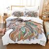 Animal Digital Printing Three-Piece Home Textile Bed Sheet Kit 3D Three-Dimensional 90G Grinding Four-Piece Set