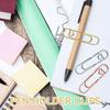10-100PCS Heart Shaped Notebook Clips Creative Bookmark Page Holders Metal Pen Clips for Journal Planner Office Supplies