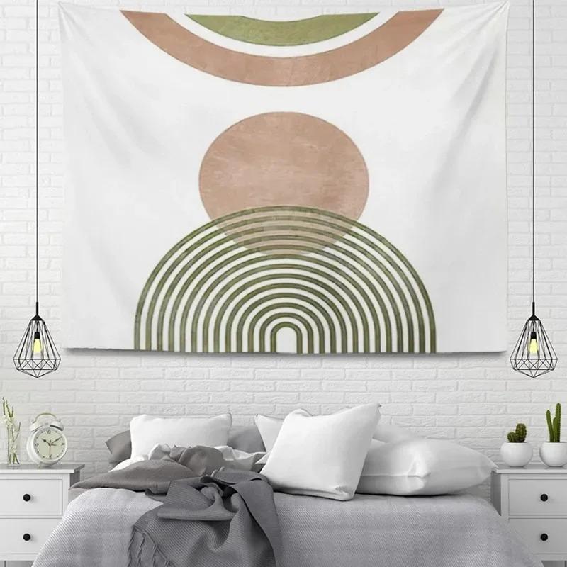 Simple Line Plant Wall Decor Tapestry Home Living Room Tapestry