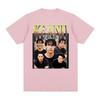 Keanu Reeves Vintage 90er Jahre Print T-Shirts Unisex Damen Mode Hip Hop T-Shirt Hohe Qualität Übergroßes Kurzarm T-Shirt Streetwear