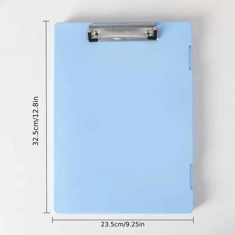 A4 Clipboard Paper Clip Holder Pen Slot Storage Organizer Back To School Stationery Supplies Sketch Art Drawing Painting Board