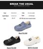 Men's Plus Size Non-Slip Cotton Slippers - Indoor/Outdoor, Warm, Heel-Covering Winter Shoes.