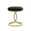 INS Style Velvet Makeup Stool, Cat Paw Round Dressing Chair, Small Space Living Room Accent Stool, Modern Home Vanity Seat