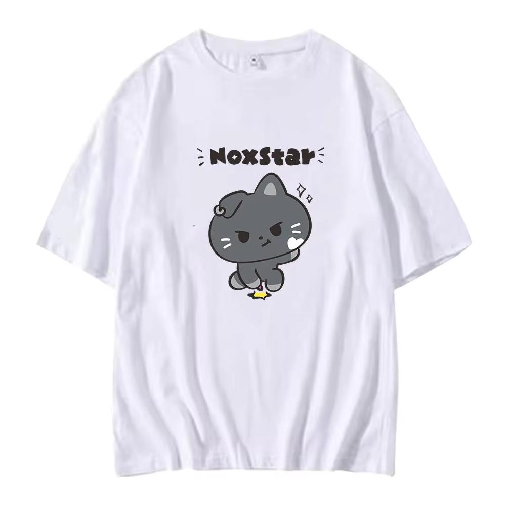 ENHYPEN ENCHIN Cute Graphics Unisex Shirt Kpop Korean Style 2026 Summer New Cotton Men's Women's Streetwear Tshirt Fan Gift