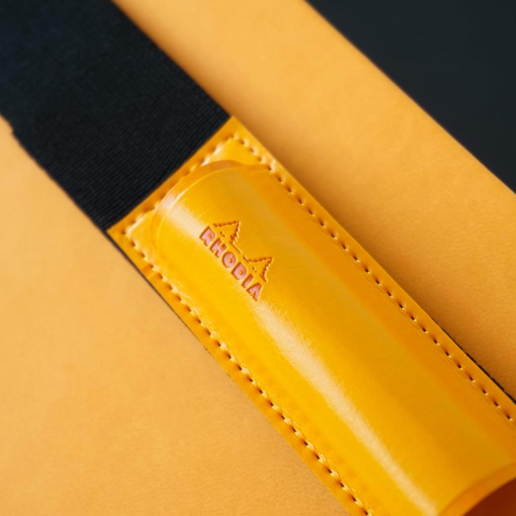 Rhodia Wide Pen Holder, A6-A5 Size, Holds Two Thin Pens, Orange (cfphwor)