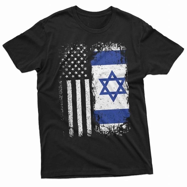 Patriotic Israel Flag T-Shirt Support Style Unisex Tee M