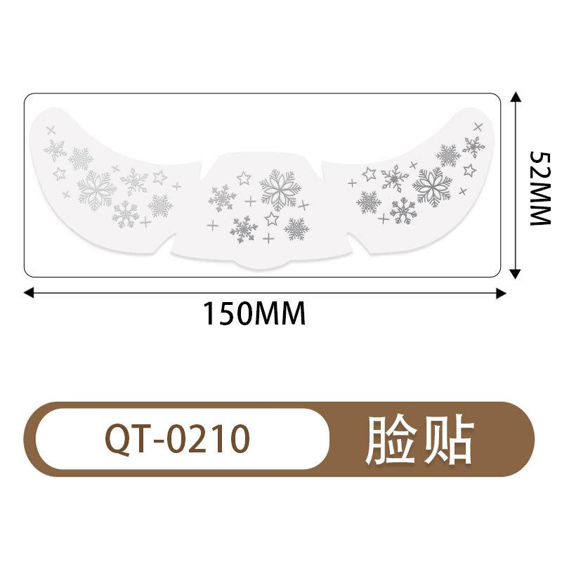 Christmas Tattoo Sticker Waterproof Temporary Simulated Freckle Makeup Sticker Laser Flash Face Sticker