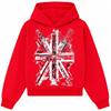 TK Vintage American Street Red Flag Hoodie Unisex Loose Y2K Sweatshirt