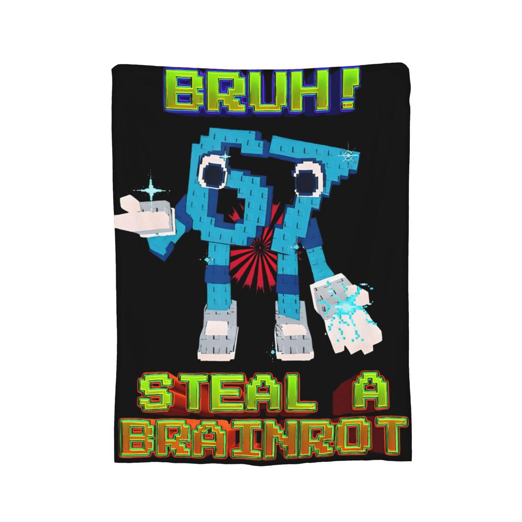 Bruh 67 Six Seven 6-7 Funny Brainrot Meme Blanket Warm Cozy Fluffy  Throw Blankets for Sofa 50x60 Inch Multi-size Bedspread