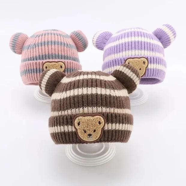 

Предложение для нового пользователя: Очаровательная полосатая вязаная зимняя шапка с мишкой для маленьких мальчиков