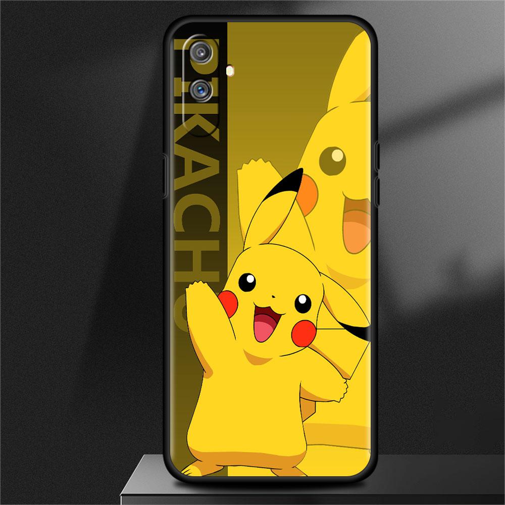 Hülle für Oppo Realme 8 C21Y 8i GT Neo 2 3 C21 7 9 Pro 6 C35 C20 Master C15 C12 C11 Silikon Handyhülle Retro Anime Pokemon Capa