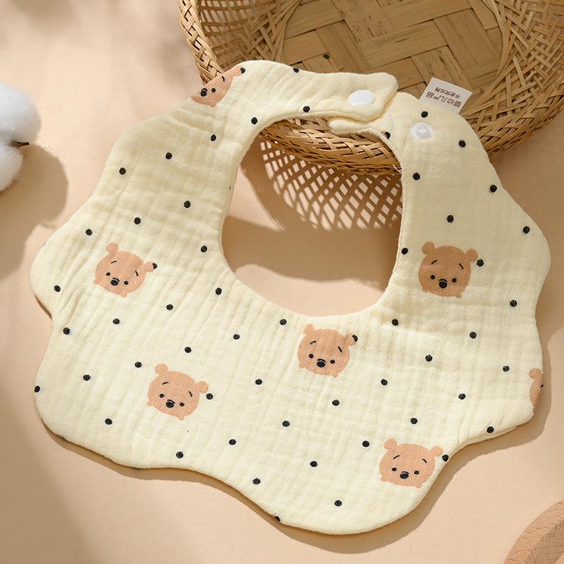 Weiches sechslagiges Baby-Lätzchen aus reiner Baumwolle - Mullwindel für Neugeborene