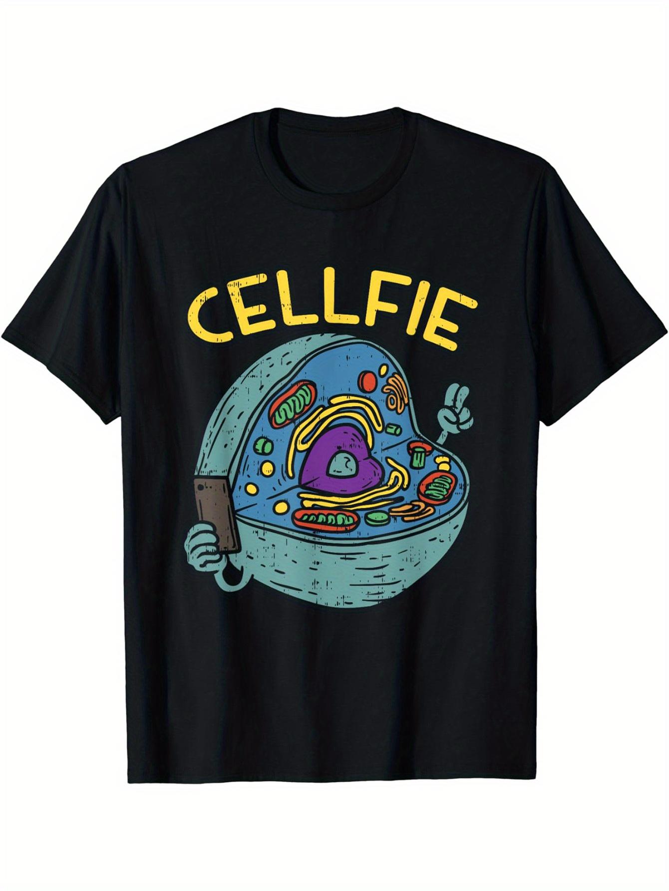 

Men s Fashionable Sports T-shirt with Interesting Scientific Biology Patterns Suitable for Summer and Spring, Sporty Style - ... S разноцветный
