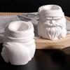 Santa Flower Pot Silicone Mold Christmas Candle Silicone Mould For Epoxy Resin Handmade Candle Soap Chocolate Baking