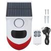 Motion Sensor Alarm Solar Sound and Light Alarm Wireless IP67 Intelligent Outdoor Alarm with Built In Battery for Farm