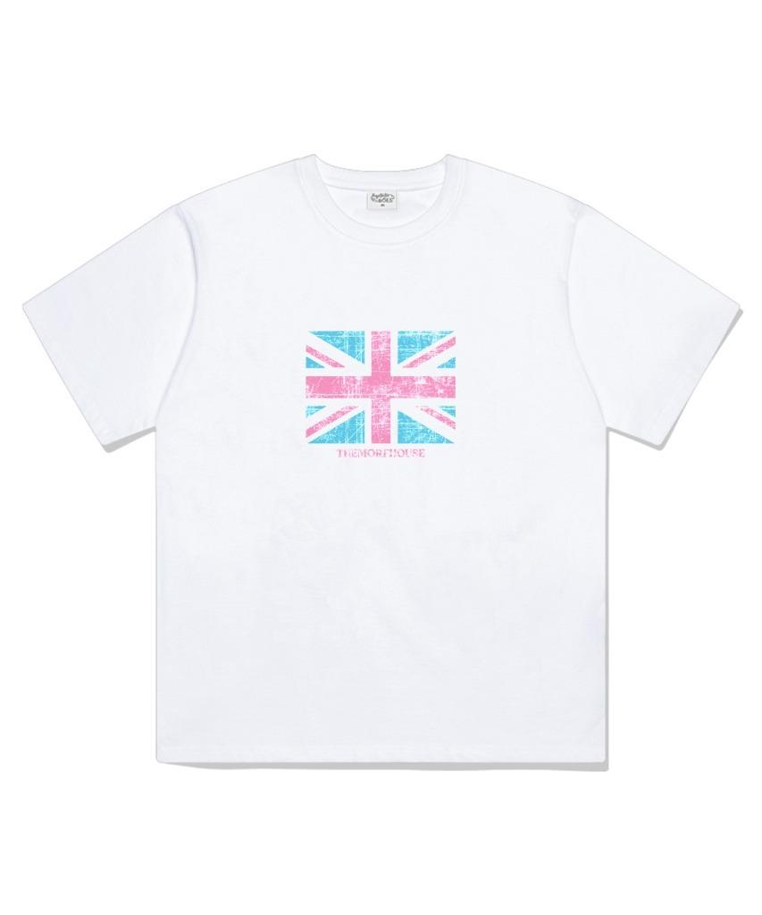 Deomopeuhauseu British Oversized Short Sleeve T-Shirt White