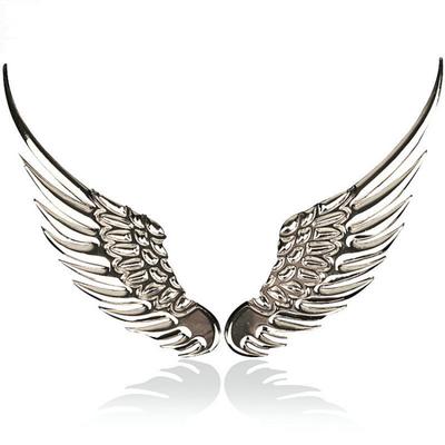 Car Auto Sticker 3D Stereo Metal Angel Wing Dekoracja samochodu z naklejkami Godło Chrome Car 3D Big