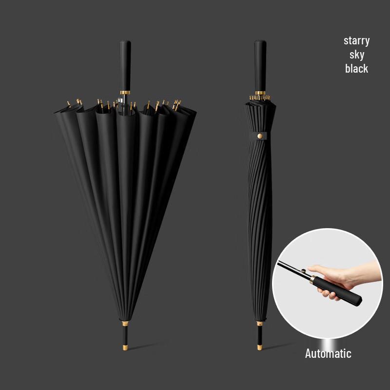 Yizhou 24-реберный очень большой автоматический зонт для гольфа