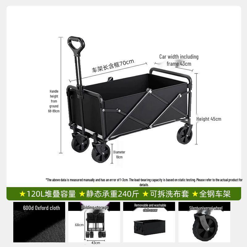 Folding RV Camping Hand Cart for Outdoors