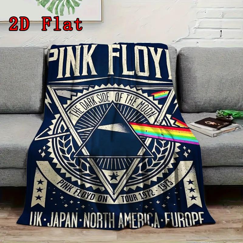 Pink Folrd 2D Flat Pattern Flannel Blanket High quality All Seasons Warmth and Comfort Perfect for Christmas Gifts.NMT0928297