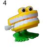 Funny Cartoon Teeth Denture Foot Wind Up Clockwork Educational Kids Spring Toy