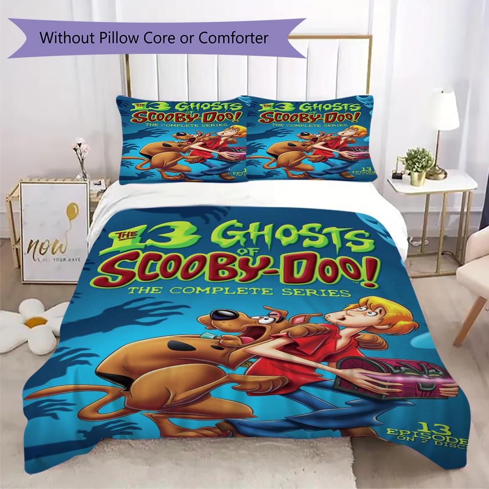 Halloween fantasy comedy adventure cartoon movie Scooby-Doo provides comfortable bedding covers and pillowcases for home use (without core) K11