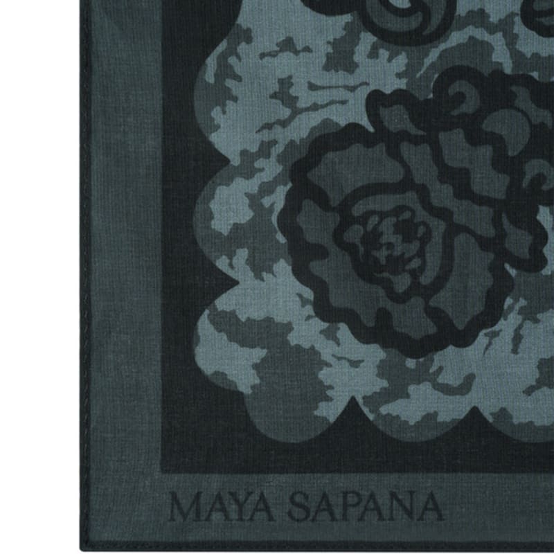 MAYA SAPANA Cotton Mini Scarf (Dark Grey)