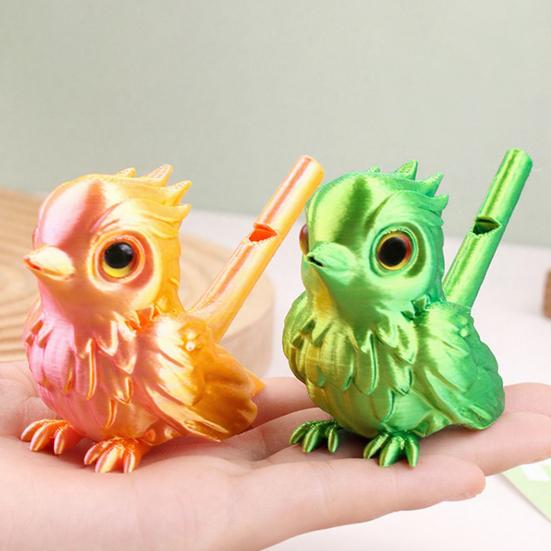Bird Whistle Portable Bird Call Toy 3D Printed Interactive Whistle with Realistic Bird Sounds for Outdoor Play And Desk Decoration