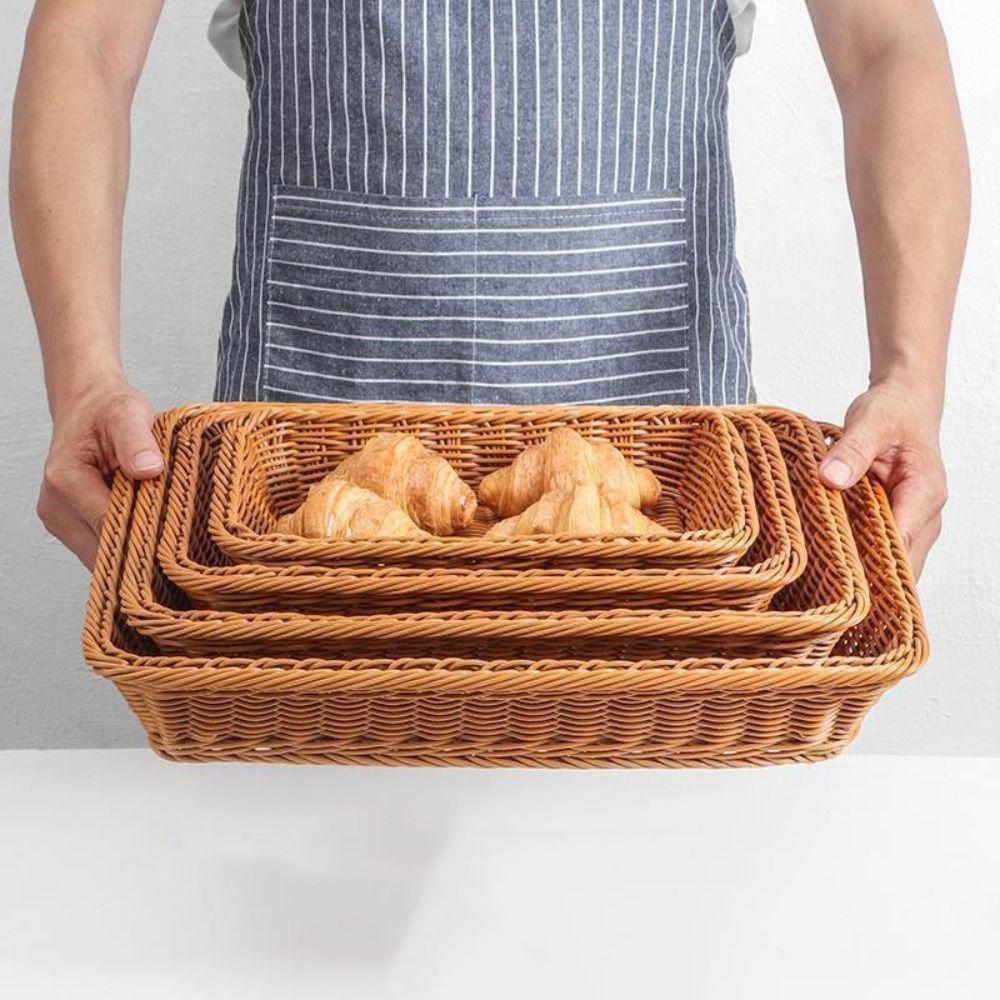 Kunststoff Ausstellungskorb Mehrfarbig Aufbewahrungsbox Kreatives Brot Obst Tablett Zuhause Geschäft Hotel