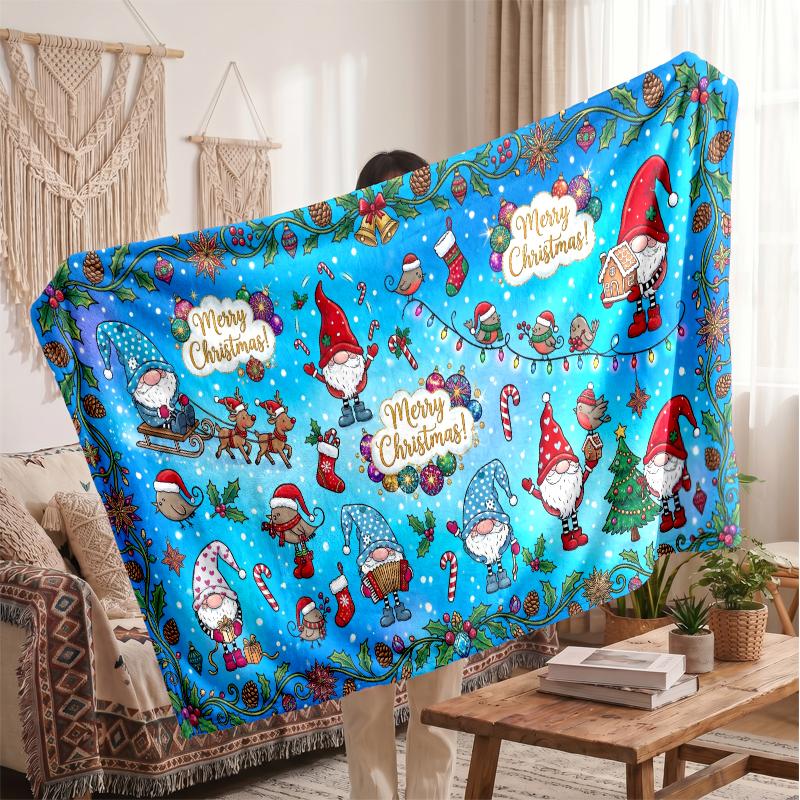 Manta de Franela para Sofá Cama Suave Cálida Acogedora Para Sofá Cama Uso en Interiores del Hogar Gran Regalo Navideño